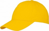 Obrázek Žlutá pětidílná čepice s nízkým profilem