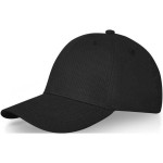 Obrázek 6panelová čepice s kovovou přezkou, černá 