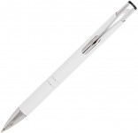 Obrázek Kovové bílé kuličkové pero SUN