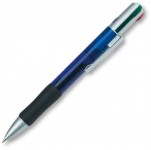 Obrázek Transparentní modré čtyřbarevné kuličkové pero 