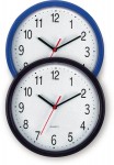 Obrázek Černé nástěnné hodiny o průměru 24,5 cm