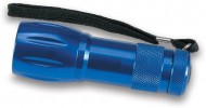 Obrázek Lesklá modrá svítilna s 9 LED diodami v pouzdře