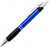 Obrázek Modré kovové kuličkové pero BIRD s pryží