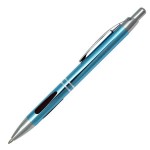 Obrázek Modré kovové kuličkové pero ATUL s pryží na úchopu