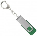 Obrázek Twister stříbr.-zelený USB flash disk,přívěsek,1GB