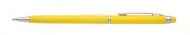 Obrázek Plastové kuličkové pero TEMA žluté se stylusem