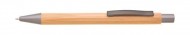 Obrázek Bambusové kul. pero s šedými doplňky a kov. klipem