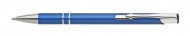 Obrázek Matné hliník. kuličkové pero LARA, tmavě modrá