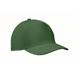 Obrázek 5panelová baseball. keprová čepice, tmavě zelená