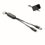 Obrázek Přívěsek na klíče/stojan a nabíj. kabel 60W, černý