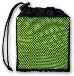 Obrázek Sportovní ručník se síťovým obalem limet. zelený