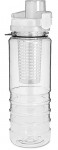 Obrázek Bílá plastová láhev s vložkou na ovoce,700 ml
