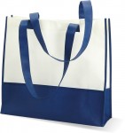 Obrázek Modrá nákupní taška přes rameno z netkané textilie