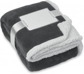 Obrázek Šedá fleecová deka s podšitím a komplimentkou