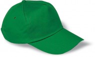 Obrázek Zelená pětipanelová bavlněná baseballová čepice