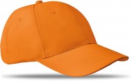 Obrázek Šestipanelová baseballová čepice, oranžová