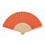 Obrázek Oranžový vějíř z bambusu a papíru