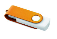 Obrázek Twister Rotoflash oranžovo-bílý USB flash disk 1GB