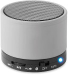 Obrázek Stříbrný válcový bluetooth reproduktor