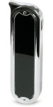 Obrázek Černo-stříbrný plnitelný piezo zapalovač ZORR
