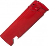 Obrázek Červený plnitelný piezo zapalovač s otvírákem