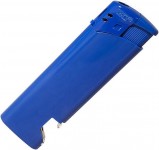 Obrázek Modrý plnitelný piezo zapalovač s otvírákem