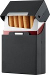 Obrázek Černý obal na cigarety s magnetickým uzávěrem
