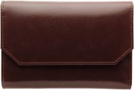 Obrázek Dámská kožená peněženka, luxusní hnědočervená kůže