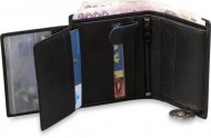 Obrázek Kožená peněženka s mnoha vnitřními kapsami a zipem