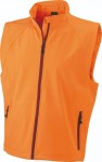 Obrázek Oranžová softshellová vesta J&N 270, pánská M