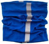 Obrázek Modrá reflexní bandana - šátek/nákrčník/čepice