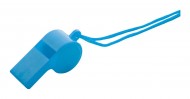Obrázek Modrá plastová píšťalka se šňůrkou v barvě