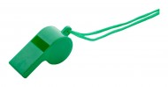 Obrázek Zelená plastová píšťalka se šňůrkou v barvě