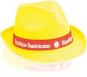 Obrázek Žlutý textilní unisex klobouk