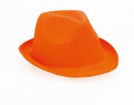 Obrázek Oranžový textilní unisex klobouk
