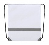 Obrázek Bílý polyesterový batoh s reflexními díly