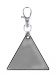 Obrázek Trojúhelníkový reflexní přívěsek na klíče, stříbrný