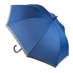 Obrázek Automat. větru odolný deštník s reflex. lemem, modrý