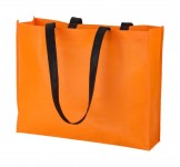Obrázek Oranžová nákup. taška z netkané textilie, černé uši