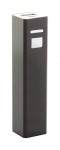 Obrázek Černá hliníková USB power banka 2200 mAh