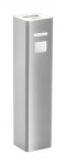 Obrázek Stříbrná hliníková USB power banka 2200 mAh