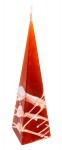 Obrázek Hnědá svíčka ve tvaru pyramidy