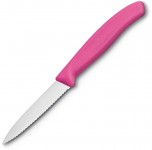Obrázek Růžový nůž na zeleninu VICTORINOX,vlnkové ostří 8cm
