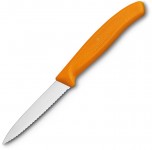 Obrázek Oranžový nůž na zeleninu VICTORINOX,vlnkové ostří 8cm