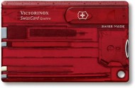 Obrázek VICTORINOX SwissCard QUATTRO transparentní červená