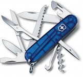 Obrázek Victorinox HUNTSMAN kapesní nůž transp. modrý