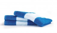 Obrázek Stř.modrý ručník PRINT s tiskem 400 g/m2, od 50 ks