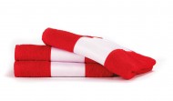 Obrázek Červený ručník PRINT s tiskem 400 g/m2, od 50 ks