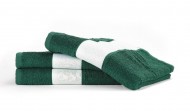 Obrázek Tm.zelený ručník PRINT s tiskem 400 g/m2, od 50 ks