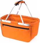 Obrázek Skládací nákupní košík, oranžový